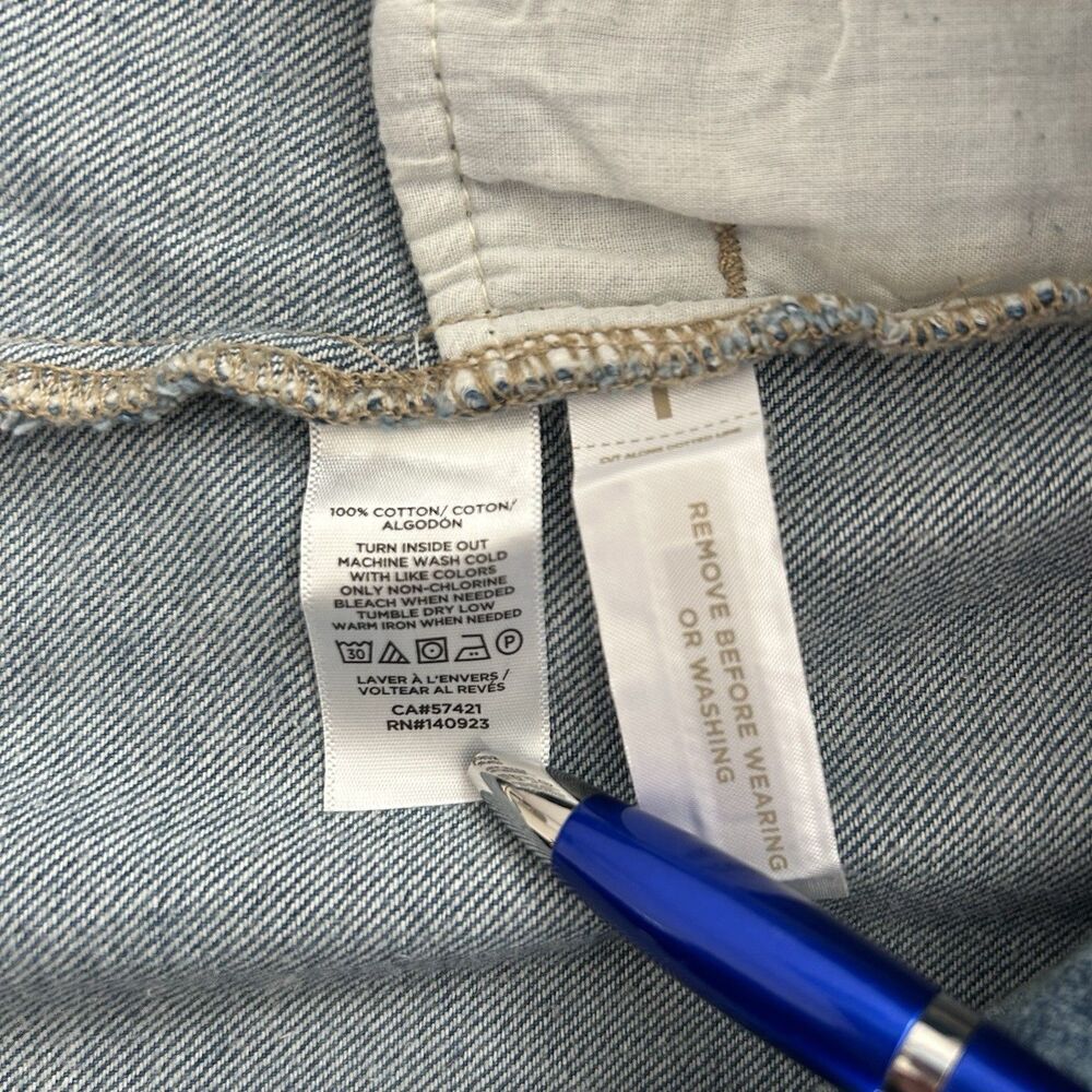 Classic Blue Denim Jacket - Women's Button-Front Jacket - Picture 10 of 11